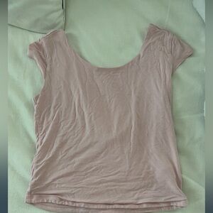target pink backless shirt